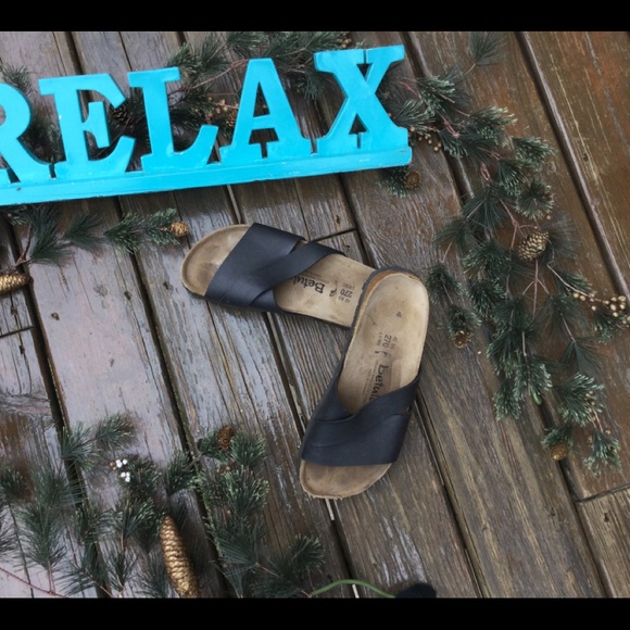 🇩🇪 Birkenstock SANDALS UNISEX Betulas Black EUC - Picture 3 of 16